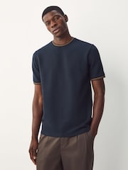 Navy Tipped T-Shirt - Image 1 of 8