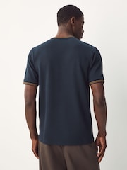 Navy Tipped T-Shirt - Image 2 of 8