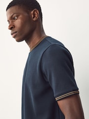 Navy Tipped T-Shirt - Image 4 of 8