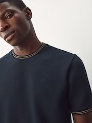 Navy Tipped T-Shirt - Image 5 of 8