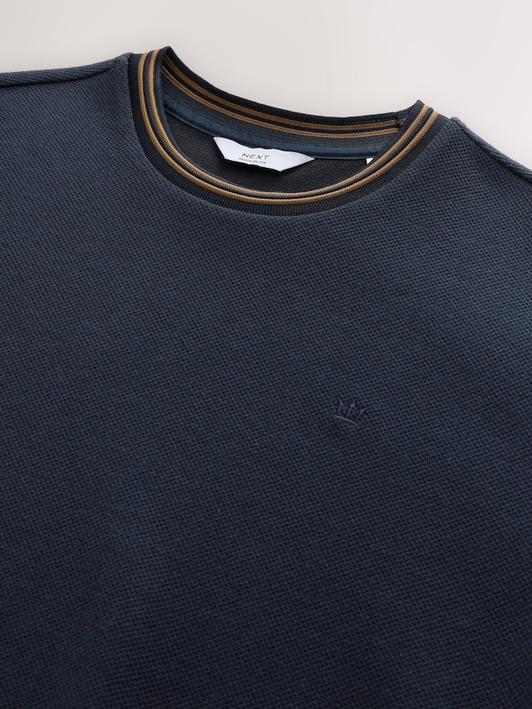 Navy Tipped T-Shirt - Image 8 of 8