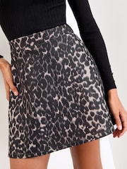 Lipsy Animal Print Skater Skirt - Image 2 of 4