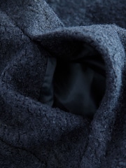 Navy Brushed Bomber Jacket - Image 3 of 3