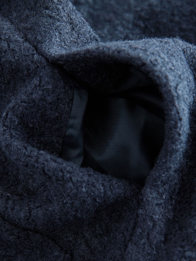 Navy Brushed Bomber Jacket - Image 3 of 3