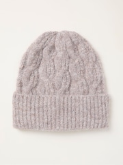 FatFace Oatmeal Cable Beanie - Image 1 of 2