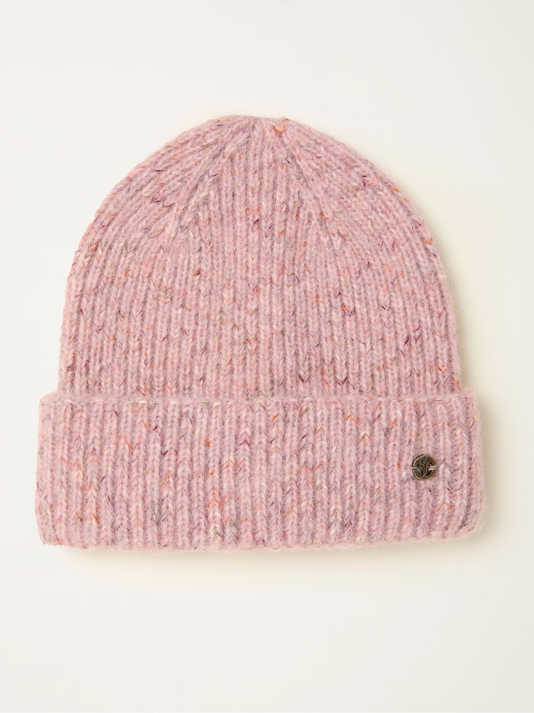 FatFace Pink Nep Beanie - Image 1 of 2 FatFace Pink Nep Beanie - Image 1 of 2