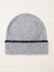 FatFace Ivy Grey Whipstitch Beanie - Image 1 of 2