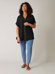 Evans Yoke Button Thru Grown On Sleeve Blouse - Image 2 of 5