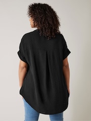 Evans Yoke Button Thru Grown On Sleeve Blouse - Image 4 of 5
