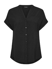 Evans Yoke Button Thru Grown On Sleeve Blouse - Image 5 of 5
