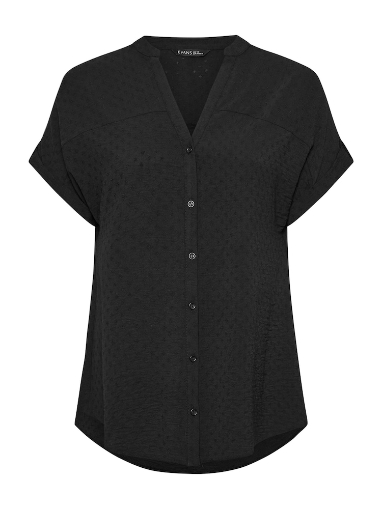 Evans Yoke Button Thru Grown On Sleeve Blouse - Image 5 of 5