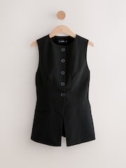 Black Tailored Waistcoat with Wool - Image 1 of 3