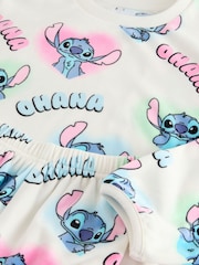 White Lilo & Stitch Cosy Fleece Pyjamas (3-16yrs) - Image 8 of 11