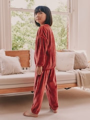 Red Sequin Bow Cosy Fleece Pyjamas (9mths-16yrs) - Image 2 of 7