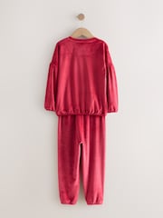 Red Sequin Bow Cosy Fleece Pyjamas (9mths-16yrs) - Image 5 of 7