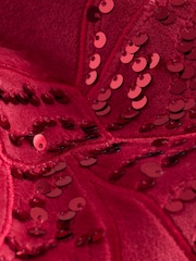 Red Sequin Bow Cosy Fleece Pyjamas (9mths-16yrs) - Image 7 of 7