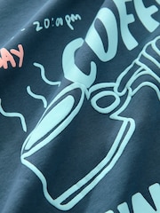 Blue Coffee Print Nightie - Image 10 of 11