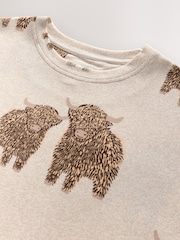 Ecru Hamish The Highland Cow Cosy Nightie - Image 3 of 3