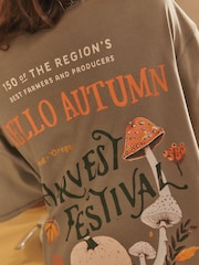 Khaki Green Autumn 100% Cotton Nightie - Image 4 of 4