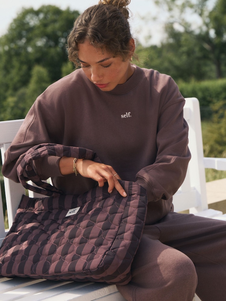 Brown Self. Crew Neck Sweatshirt - Image 2 of 7