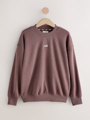 Brown Self. Crew Neck Sweatshirt - Image 5 of 7