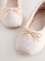 Crema con calabaza - Neutral Pumkin Ballet Slippers - Imagen 9 de 9