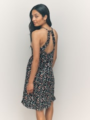 Navy Ditsy Print Slip Nightie - Image 3 of 8