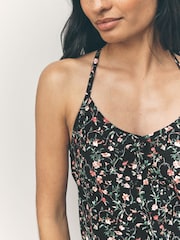 Navy Ditsy Print Slip Nightie - Image 4 of 8