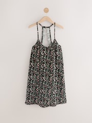 Navy Ditsy Print Slip Nightie - Image 6 of 8