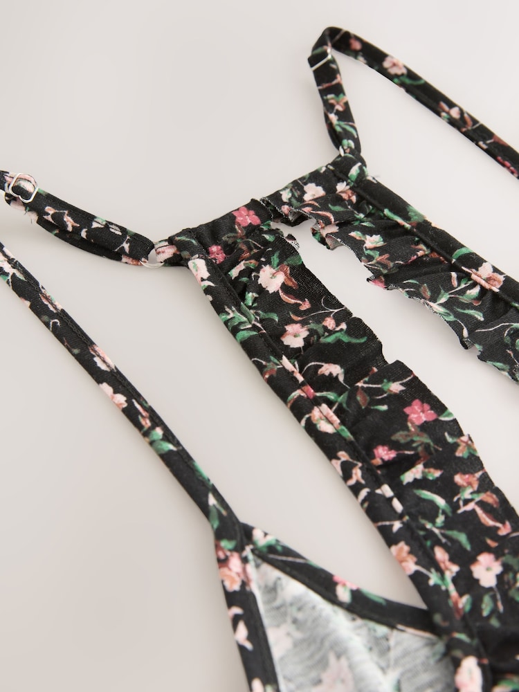 Navy Ditsy Print Slip Nightie - Image 8 of 8