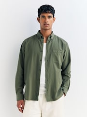 A.P.C. Green Chemise Mateo Logo Shirt - Image 1 of 5