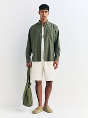 A.P.C. Green Chemise Mateo Logo Shirt - Image 2 of 5
