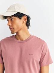 A.P.C. Pink Standard APC Brode T-Shirt - Image 5 of 5