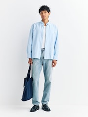 A.P.C. Light Blue Chemise Mateo Logo Shirt - Image 2 of 5