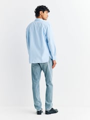 A.P.C. Light Blue Chemise Mateo Logo Shirt - Image 3 of 5