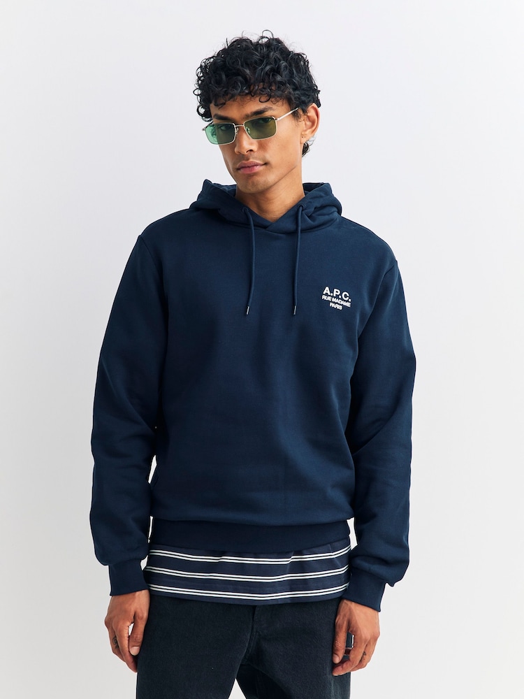 A.P.C. Blue Standard Rue Madame Hoodie - Image 1 of 5