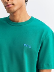 A.P.C. Green Boxy Petit VPC T-Shirt - Image 6 of 6