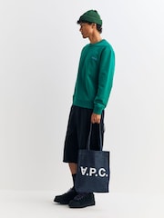 A.P.C. Green Boxy Petit VPC Sweatshirt - Image 4 of 5