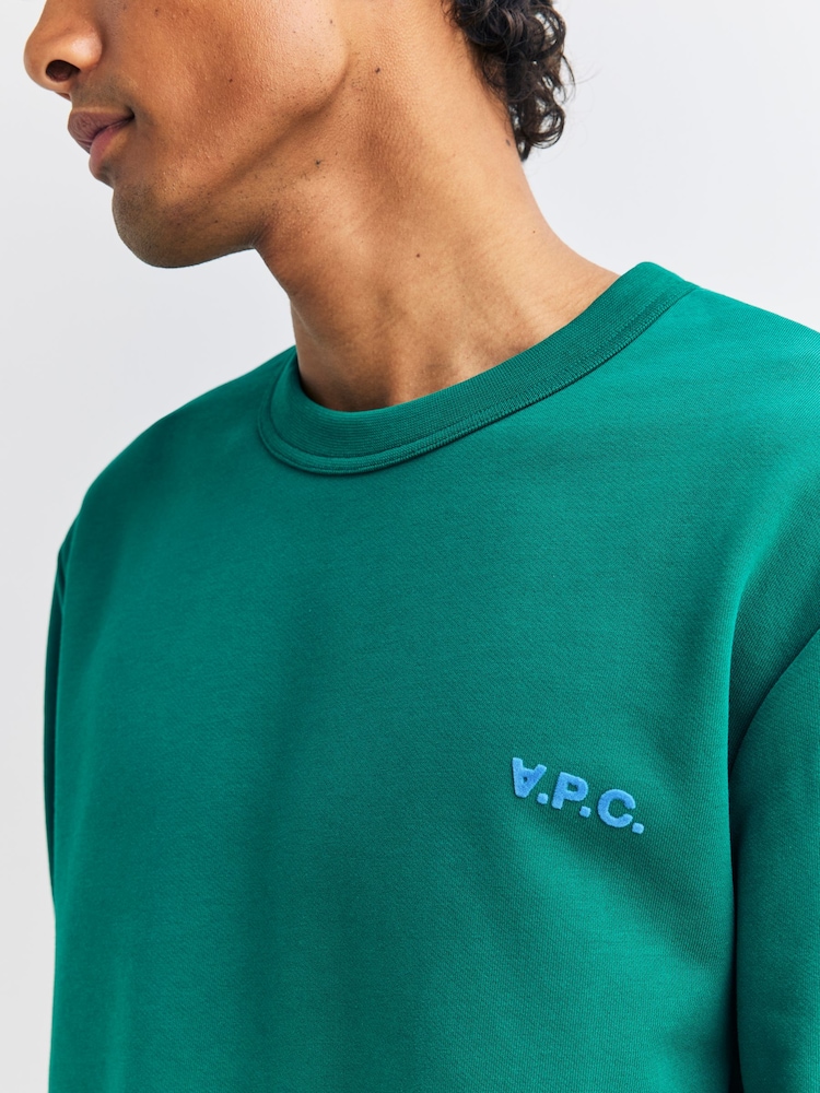 A.P.C. Green Boxy Petit VPC Sweatshirt - Image 5 of 5 A.P.C. Green Boxy Petit VPC Sweatshirt - Image 5 of 5