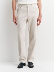 A.P.C. Cream Fairfax Corduroy Jeans - Image 4 of 5