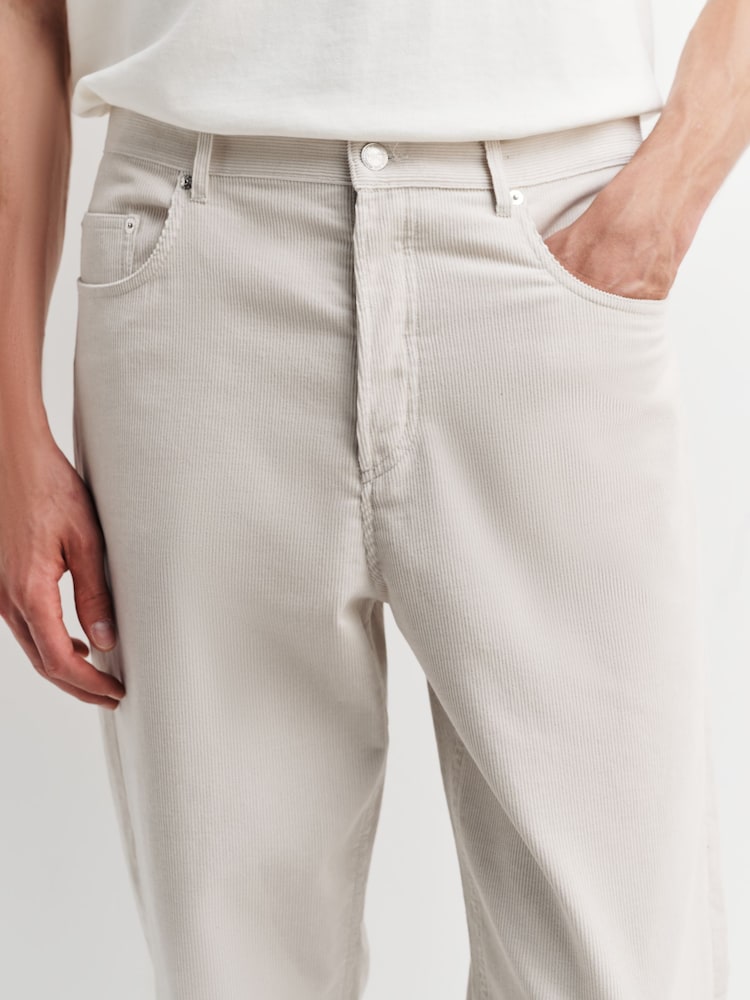 A.P.C. Cream Fairfax Corduroy Jeans - Image 5 of 5