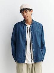 A.P.C. Blue Chemise Mathias Denim Shirt - Image 1 of 6