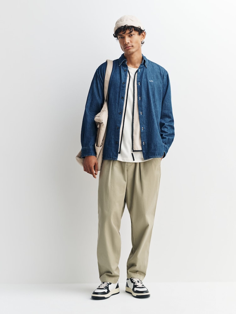 A.P.C. Blue Chemise Mathias Denim Shirt - Image 2 of 6