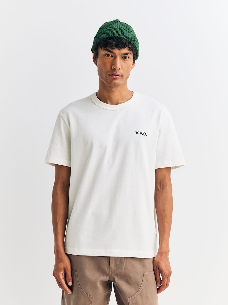 A.P.C. White Boxy Petit VPC T-Shirt - Image 1 of 5