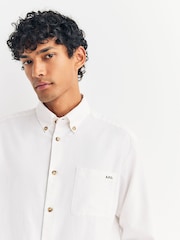 A.P.C. Cream Chemise Mateo Logo Shirt - Image 4 of 4