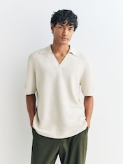 A.P.C. Cream Livio Polo Shirt - Image 1 of 5