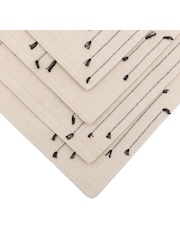 Gallery Home White Diamond Weave Placemats 4 Pack - Image 6 of 8