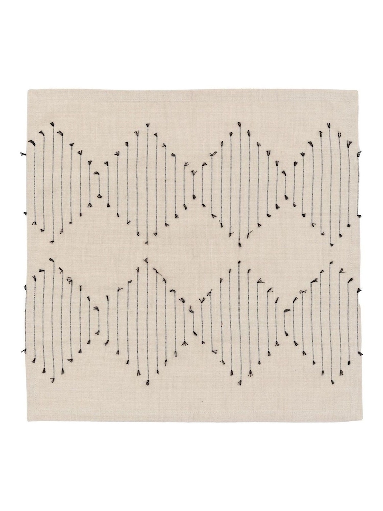Gallery Home White Diamond Weave Placemats 4 Pack - Image 8 of 8