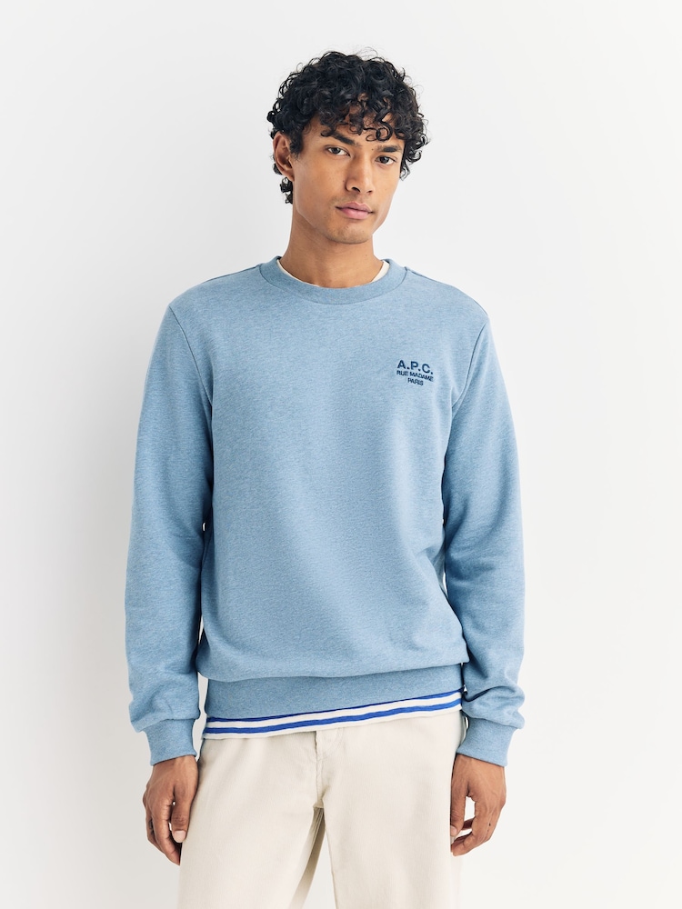 A.P.C. Blue Standard Rue Madame Sweatshirt - Image 1 of 5