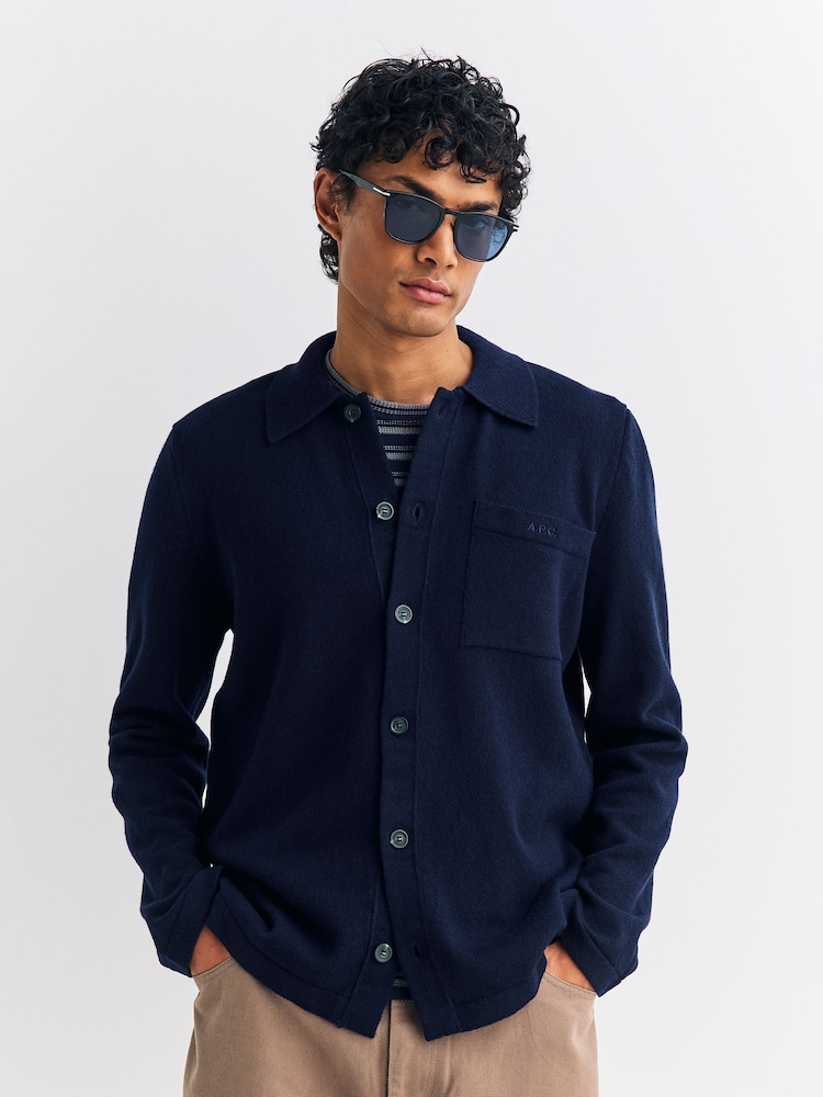 A.P.C. Blue Veste Matti Jumper - Image 5 of 5